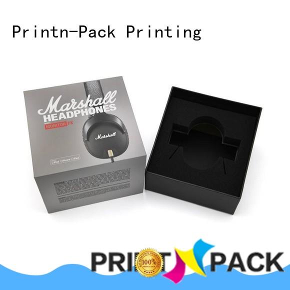Printn-Pack creative electronics packaging design customized for headset