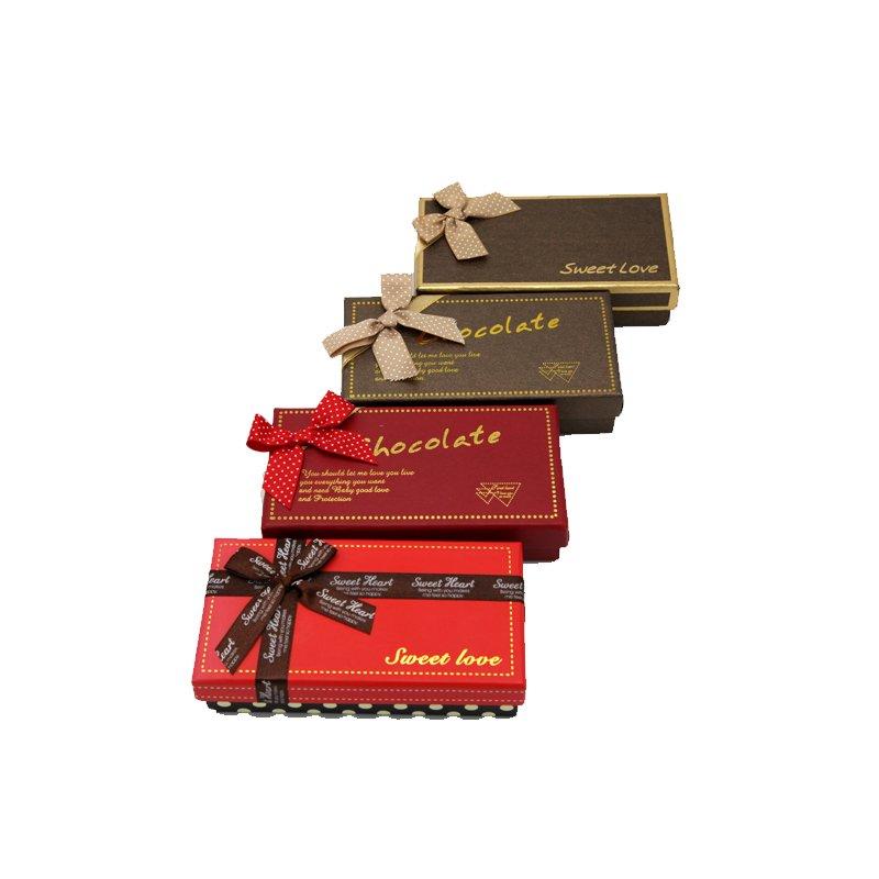 Custom Chocolate Paper Packaging with Gold Foil Stamping