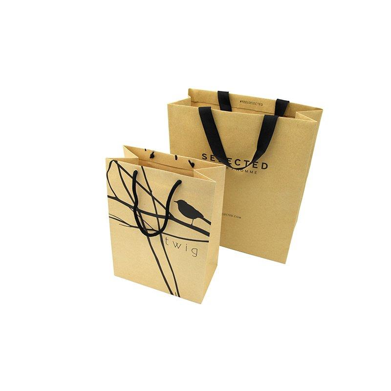 Printed Clothing Kraft Paper Bags with Handle