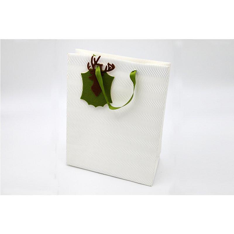 White Paper Gift Bags with handles For Clothes