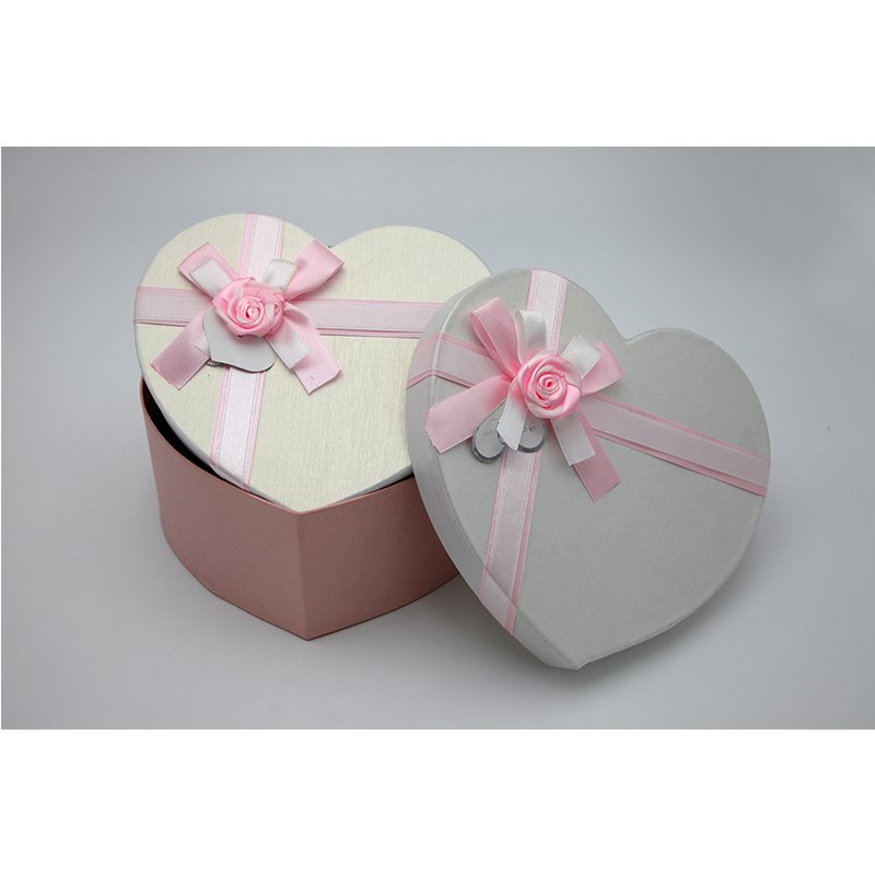 Pink Fancy Paper Paper Packaging Boxes With Bowknot
