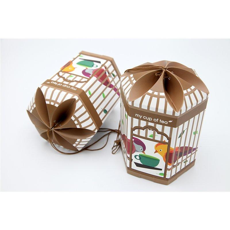 Custom Tea Paper Bags Packaging Box with Art